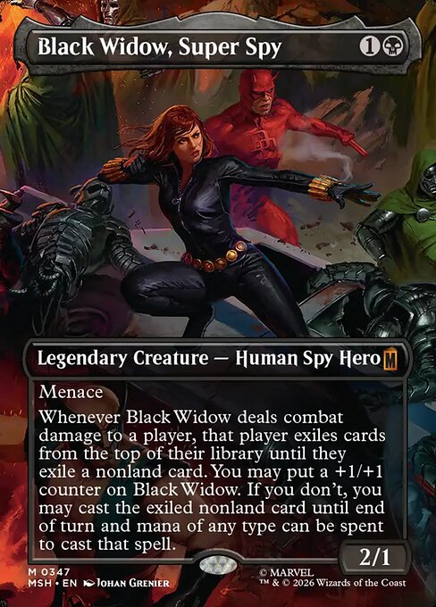 Black Widow, Super Spy (Borderless) (0347) - Marvel Super Heroes