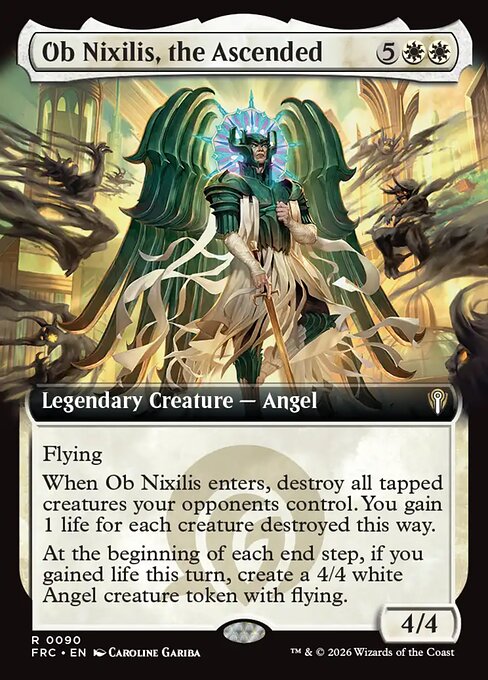 Ob Nixilis, the Ascended (Extended Art) - Commander: Reality Fracture
