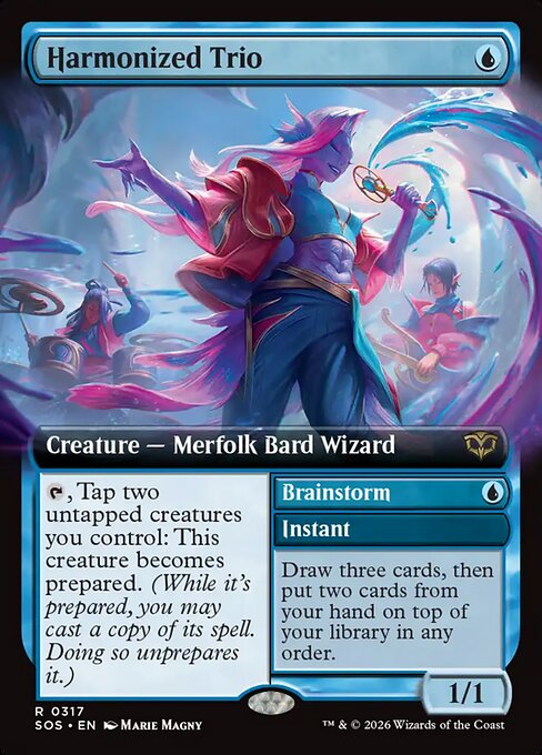 Harmonized Trio (Extended Art) (Foil) - Secrets of Strixhaven