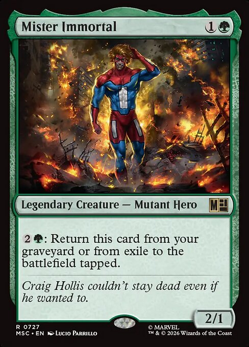 Mister Immortal - Commander: Marvel Super Heroes