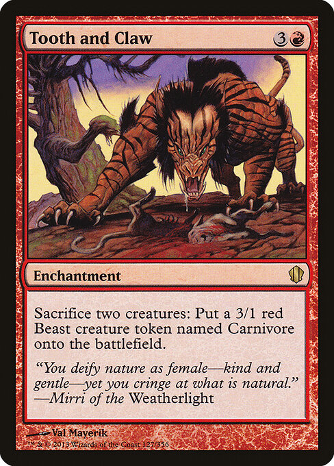 Tooth and Claw - Commander 2013