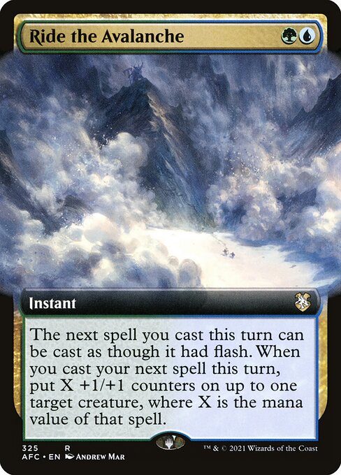 Ride the Avalanche (Extended Art) - Commander: Adventures in the Forgotten Realms