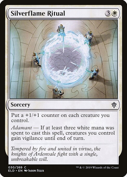 Silverflame Ritual (Foil) - Throne of Eldraine