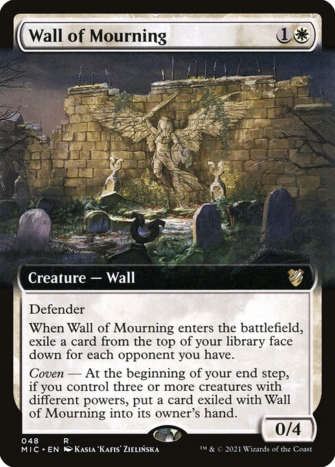 Wall of Mourning (Extended Art) - Commander: Innistrad: Midnight Hunt