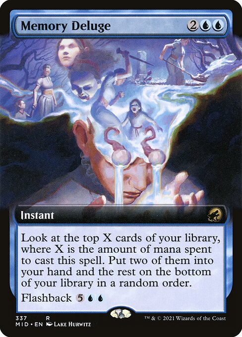 Memory Deluge (Extended Art) (Foil) - Innistrad: Midnight Hunt