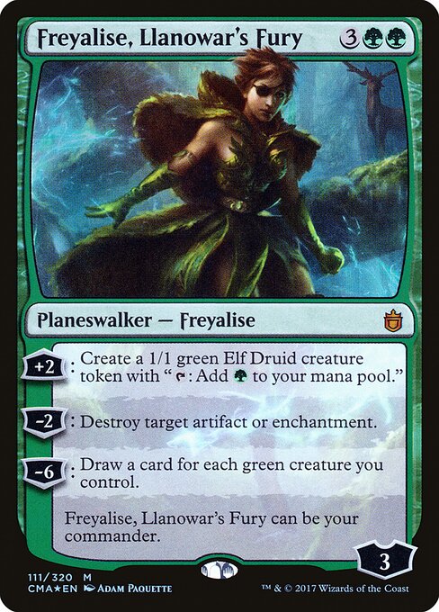 Freyalise, Llanowar's Fury (Foil) - Commander Anthology