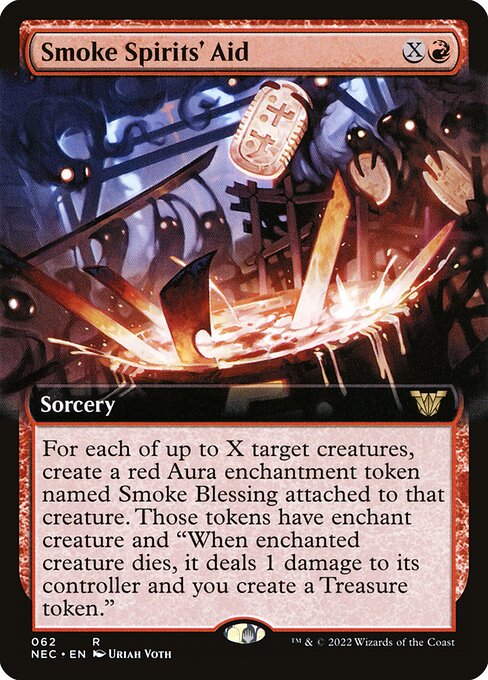 Smoke Spirits' Aid (Extended Art) - Commander: Kamigawa: Neon Dynasty