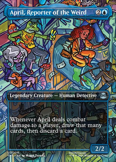 April, Reporter of the Weird (Borderless) (Foil) - Teenage Mutant Ninja Turtles