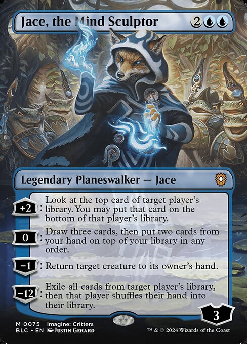 Jace, the Mind Sculptor (Borderless) - Commander: Bloomburrow