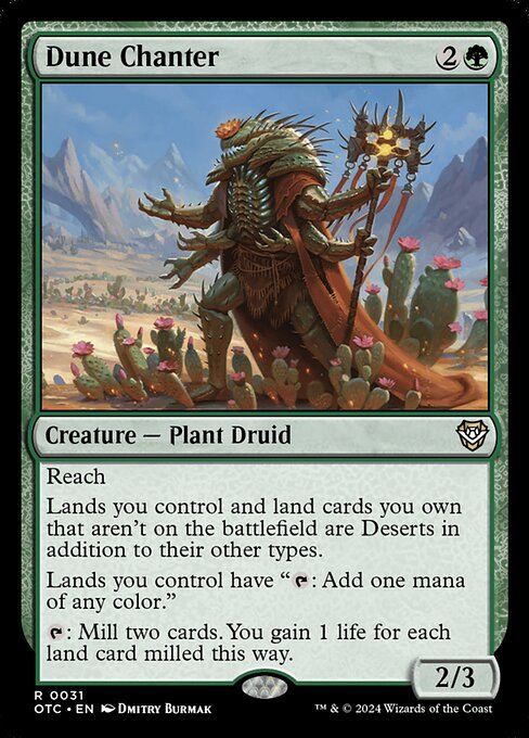Dune Chanter - Commander: Outlaws of Thunder Junction
