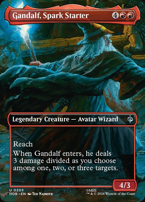 Gandalf, Spark Starter (Borderless) (Foil) - The Hobbit