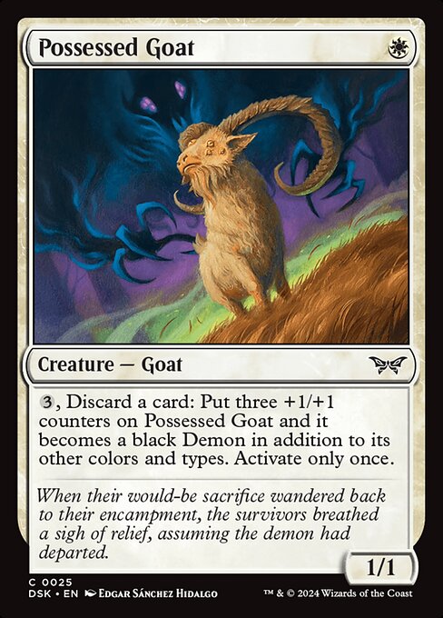 Possessed Goat - Duskmourn: House of Horror