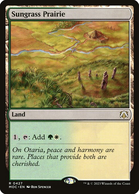 Sungrass Prairie - Commander: March of the Machine
