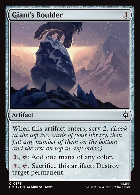 Giant's Boulder (Foil) - The Hobbit