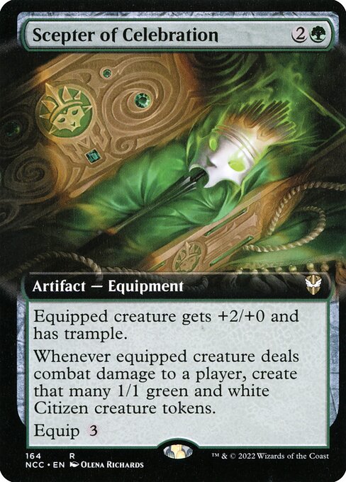 Scepter of Celebration (Extended Art) - Commander: Streets of New Capenna