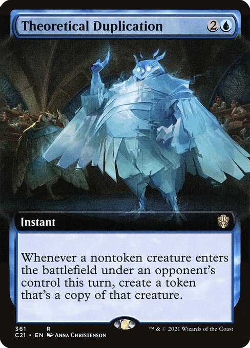 Theoretical Duplication (Extended Art) - Commander 2021