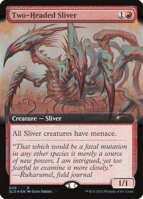 Two-Headed Sliver (Extended Art) - Secret Lair Drop Series