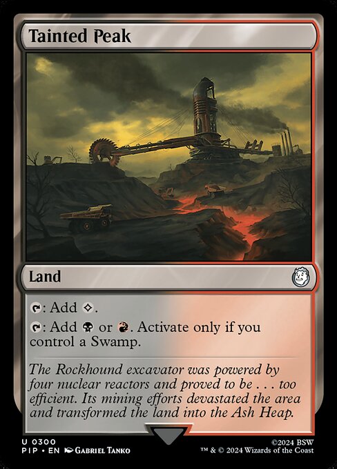 Tainted Peak (Foil) - Universes Beyond: Fallout