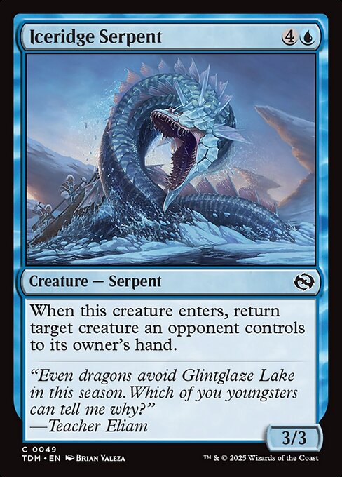 Iceridge Serpent (Foil) - Tarkir: Dragonstorm