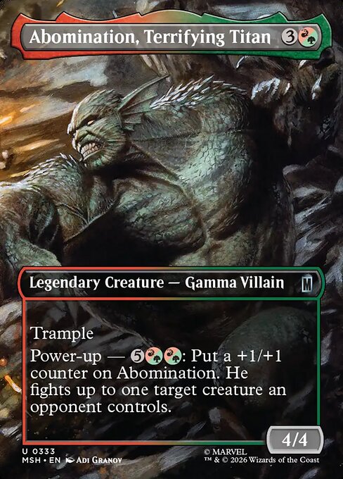 Abomination, Terrifying Titan (Borderless) - Marvel Super Heroes