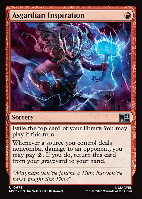Asgardian Inspiration (Foil) - Commander: Marvel Super Heroes