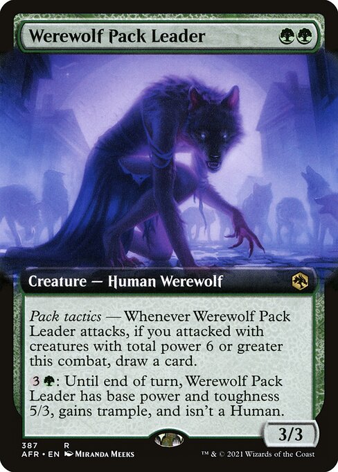 Werewolf Pack Leader (Extended Art) - Adventures in the Forgotten Realms