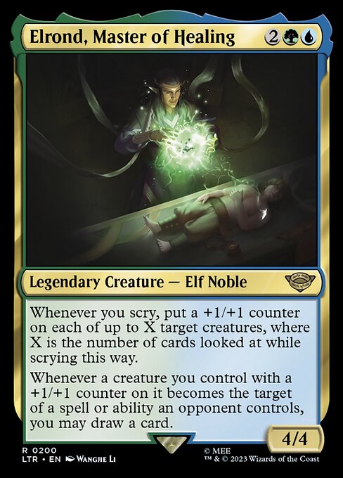 Elrond, Master of Healing (Foil) - Universes Beyond: The Lord of the Rings: Tales of Middle-earth