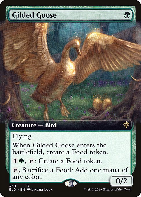 Gilded Goose (Extended Art) - Throne of Eldraine