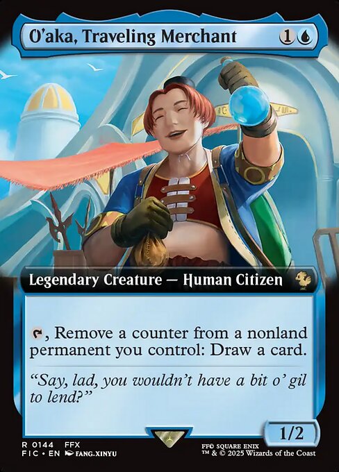 O'aka, Traveling Merchant (Extended Art) - Commander: FINAL FANTASY