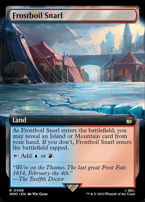Frostboil Snarl (Extended Art) (Foil) - Universes Beyond: Doctor Who