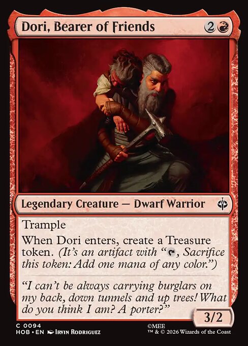 Dori, Bearer of Friends (Foil) - The Hobbit