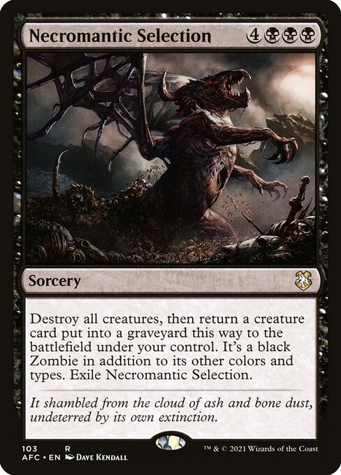 Necromantic Selection - Commander: Adventures in the Forgotten Realms
