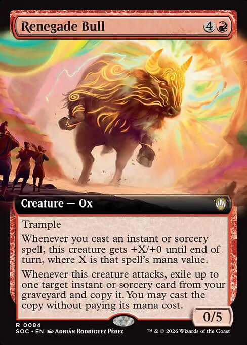 Renegade Bull (Extended Art) - Commander: Secrets of Strixhaven