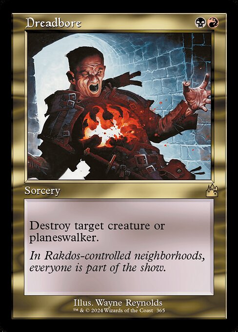 Dreadbore (Retro Frame) - Ravnica Remastered