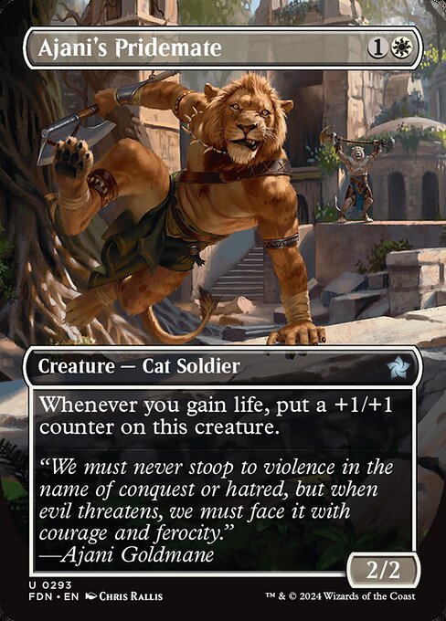Ajani's Pridemate (Borderless) - Foundations