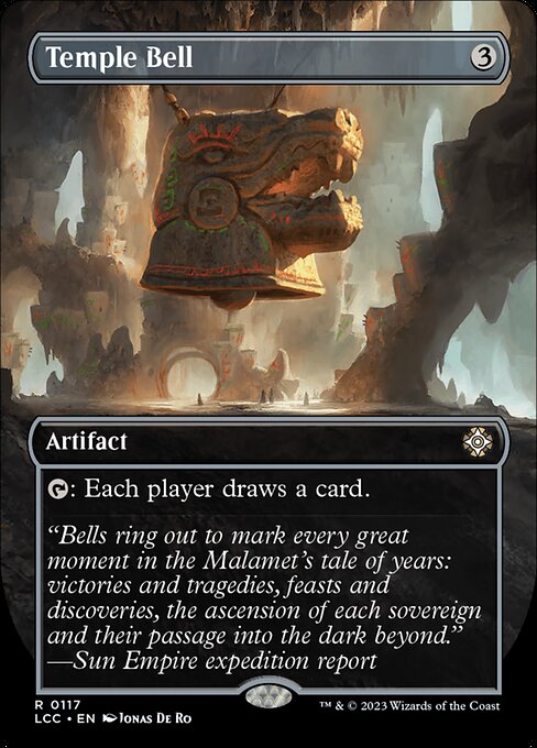 Temple Bell (Borderless) - Commander: The Lost Caverns of Ixalan