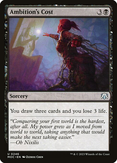 Ambition's Cost - Commander: March of the Machine