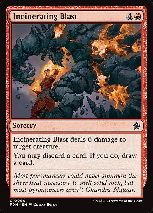 Incinerating Blast (Foil) - Foundations