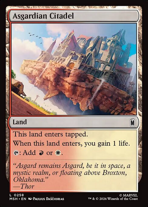 Asgardian Citadel (Foil) - Marvel Super Heroes