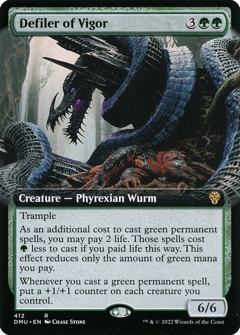 Defiler of Vigor (Extended Art) - Dominaria United