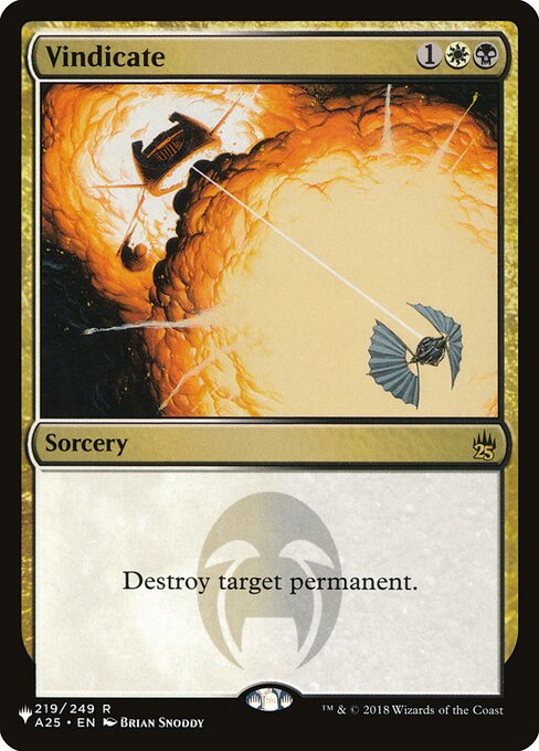Vindicate - The List Reprints