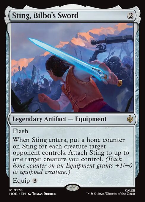 Sting, Bilbo's Sword (Foil) - The Hobbit
