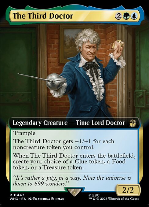 The Third Doctor (Extended Art) (Foil) - Universes Beyond: Doctor Who