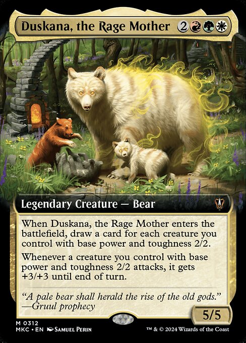 Duskana, the Rage Mother (Extended Art) - Commander: Murders at Karlov Manor