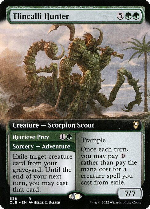 Tlincalli Hunter (Extended Art) - Commander Legends: Battle for Baldur's Gate