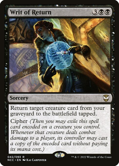 Writ of Return - Commander: Streets of New Capenna