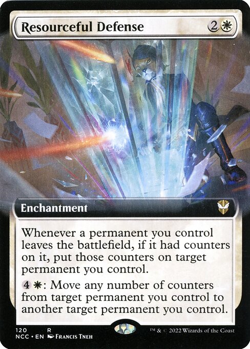 Resourceful Defense (Extended Art) - Commander: Streets of New Capenna