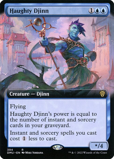 Haughty Djinn (Extended Art) (Foil) - Dominaria United