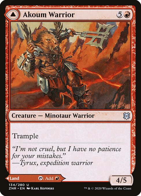 Akoum Warrior (Foil) - Zendikar Rising