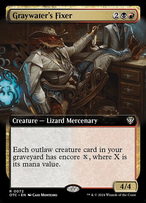 Graywater's Fixer (Extended Art) - Commander: Outlaws of Thunder Junction